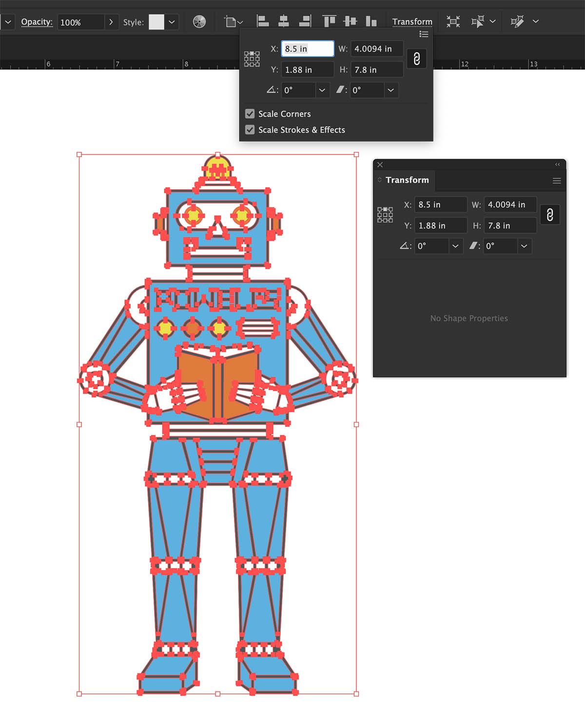 Illustrator dimensions