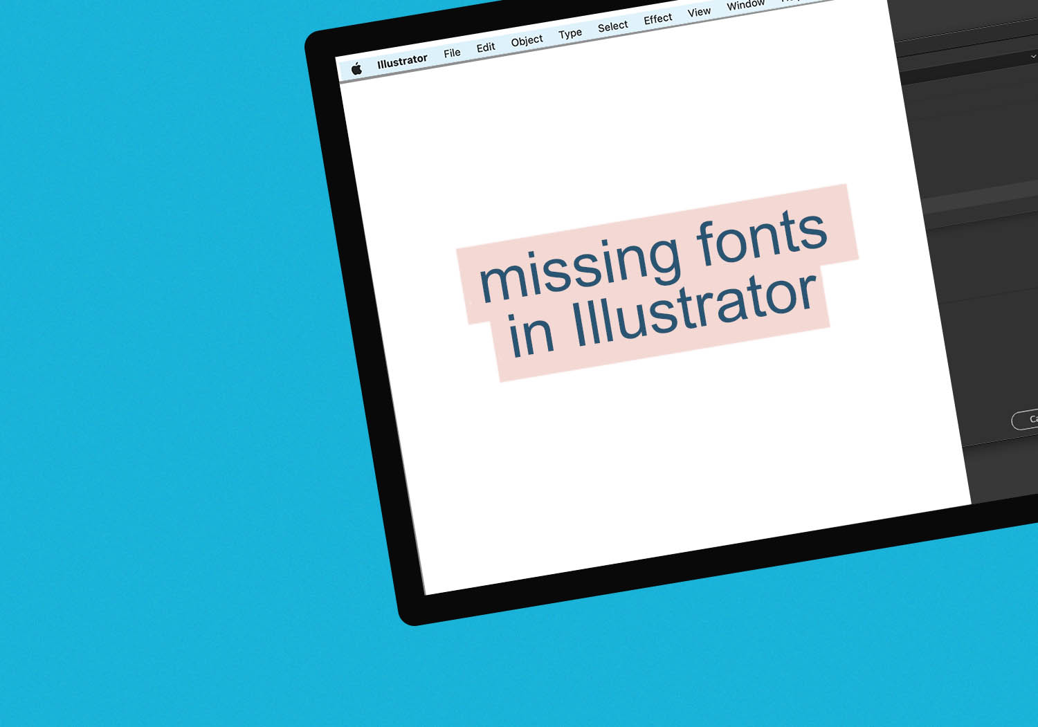 how to find and download missing fonts to illustrator