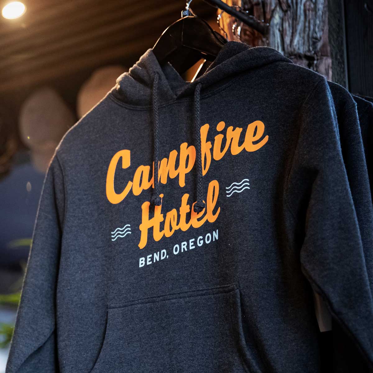 campfire hotel screen printed sweatshirt