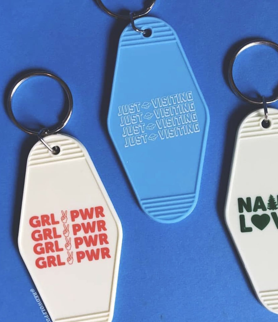 branded key rings